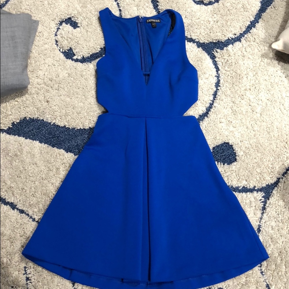 Express blue dress